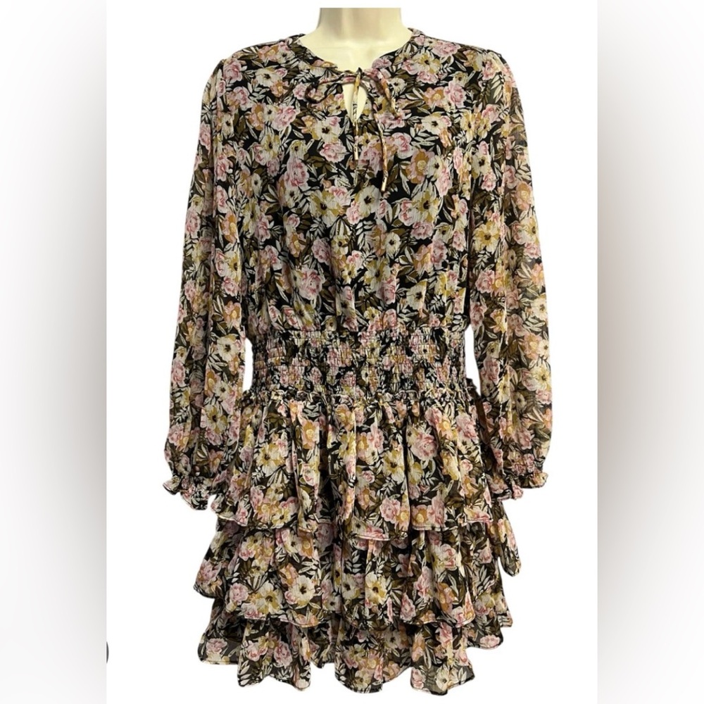 Skies Are Blue Floral Patterned Dress